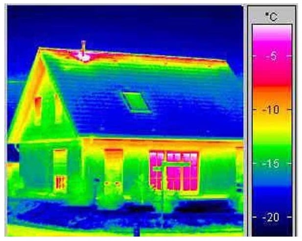 Сканирование дома на теплопотери при помощи тепловизора