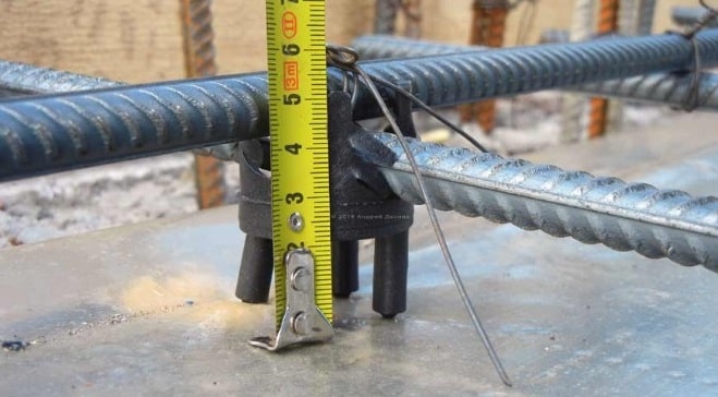 Защитный слой бетона для арматуры - 5 см