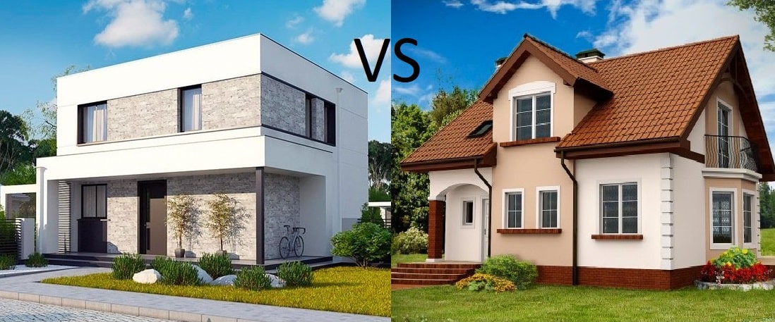 Сравнение плоской и скатной крыши: достоинства и недостатки